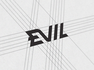 Evil brand creative evil identify inspire letter logo monogram symbol team text