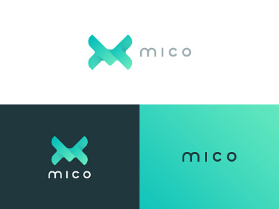 mico b circle emblem letter logo logotype m monogram symbol