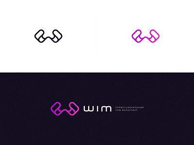 wim circle emblem letter logo logotype monogram symbol w wim