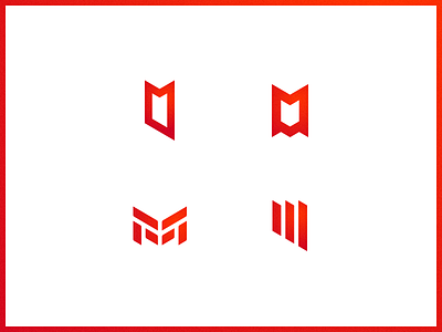 M letter logo logotype mase monogram symbol