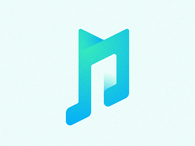 🎵 brand emblem letter logo logotype m mase monogram music note p symbol