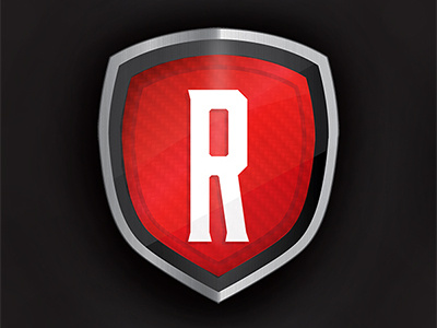 Royal Division logo badge black carbonfiber logo red royaldivision shield steel