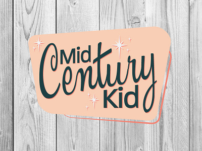 Mid-Century Kid kid kids logo mid century mid century modern vintage