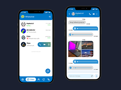 Whatschat app chat chat app design mobile ui ux