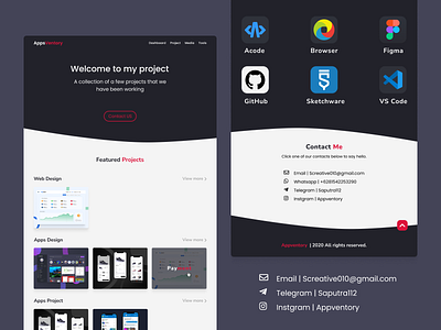 Appventory design desktop mobile ui ux web design website