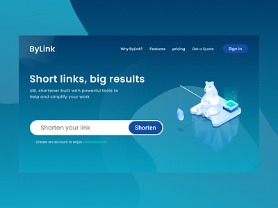 ByLink app desktop graphic design website