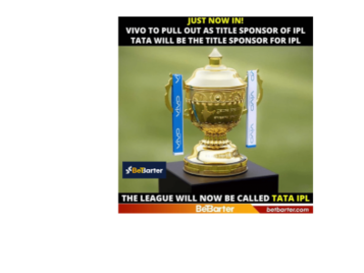 Breaking: Tata IPL 2022. BetBarter India!