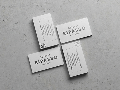 Business Card for Osteria Ripasso