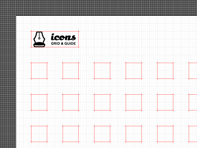 Free Download – Icon Set Grid and Guides