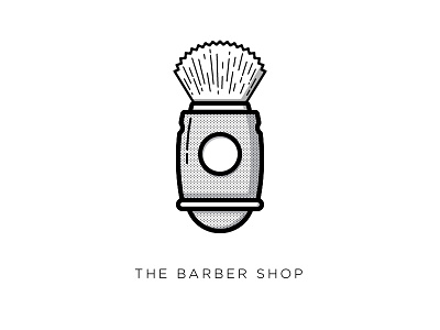 Badger Shaving Brush icons illustration