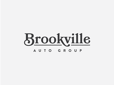 Brookville Auto Group Logo auto branding cars identity logo