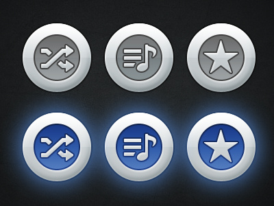 Free Music Icons PSD app css3 design free html5 iphone music psd splash page ui ux web design