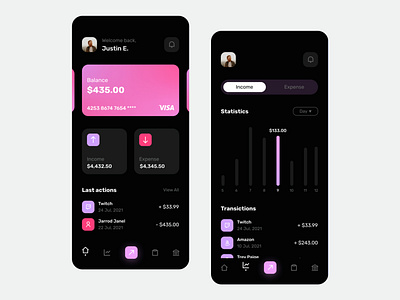 Banking App Design app app design banking app design finances app interface iosdesign mobile trends mobileui ui uiuxdesign ux
