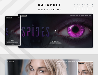 Katapult Website UI clean graphic design minimal web design