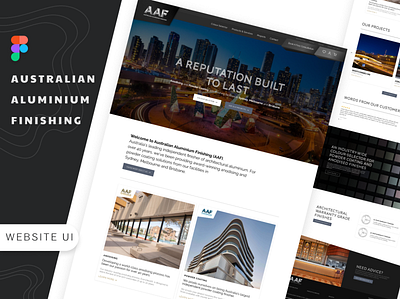 AAF Website UI clean graphic design minimal modern ui web design