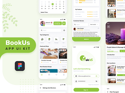 BookUs App UI android app design clean ios minimal mobile app modern ui