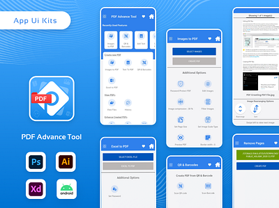 PDF Advance Tool App UI android app design clean ios minimal mobile app modern ui