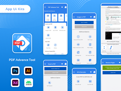 PDF Advance Tool App UI