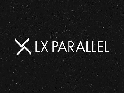 Logo for LX PARALLEL brutalist design logo minimalist