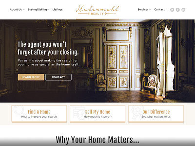 Habermehl Homepage branding identity logo realty website