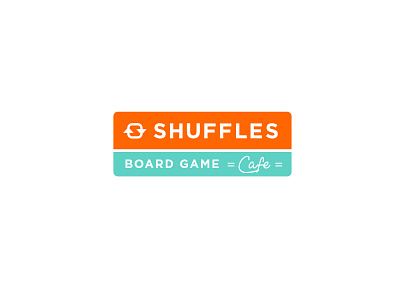 Shuffles Logo board game branding cafe identity logo