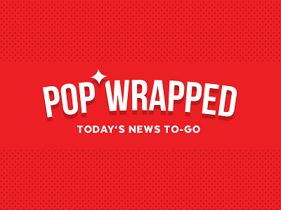 Pop Wrapped Logo branding identity logo news