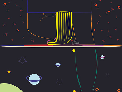 Alternate universe art design illustration vector