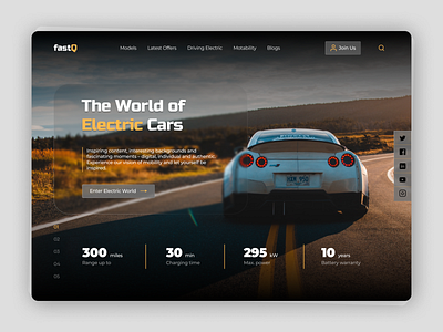 Automotive Company Landing Page Design