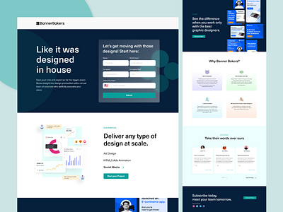 Design Studio Home Page - Website Design adobe xd agency design agency landing apge clean user interface dailyui design design studio website figma homepage design landing page design social media ads agency user experience user interface