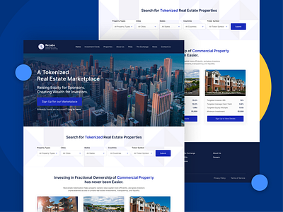 Real Estate Homepage Design