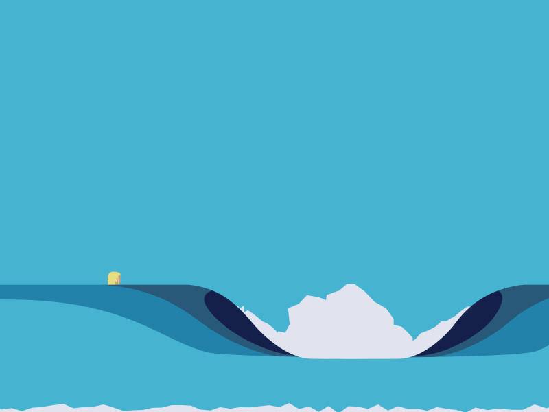 Waiting for a Wave animation gif james hazael motion graphics surfer