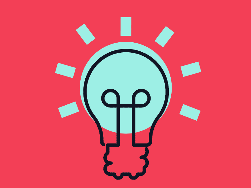 Light Bulb Icon Style Test after effects animation gif icon james hazael light bulb loop motion graphics