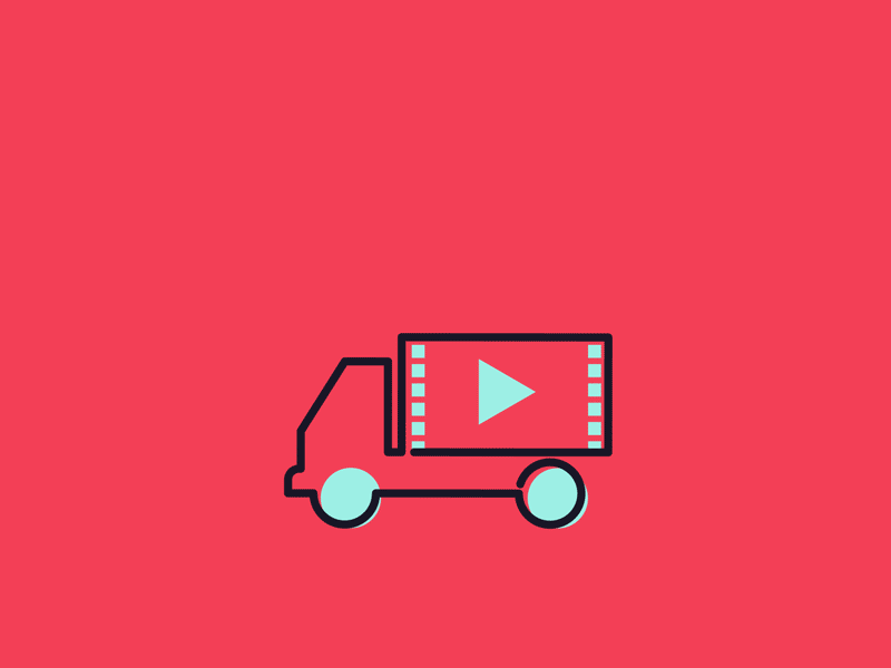 Delivery after effects animation burnout delivery explainer video gif james hazael motion graphics skid truck