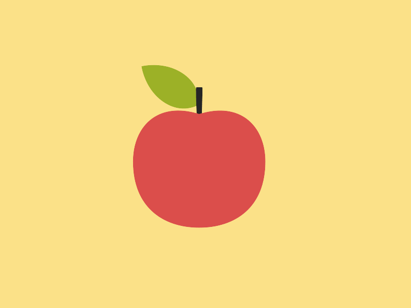 A is for Apple after effects animation apple gif james hazael motion