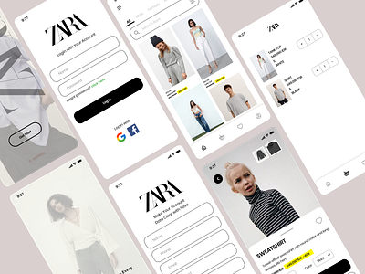 zara app by Arif SM on Dribbble