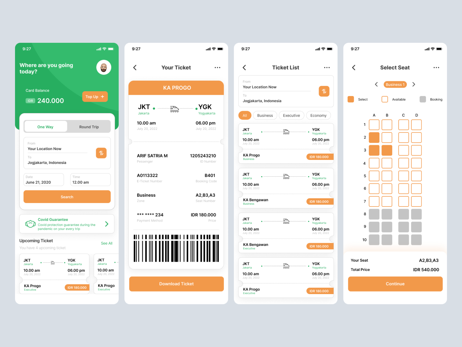 Train Booking Mobile App By Arif SM On Dribbble