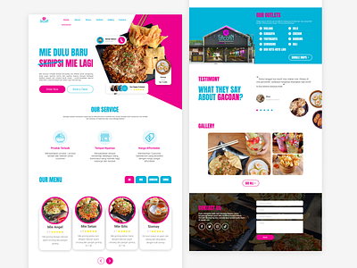 Gacoan restaurant-Food Landing page