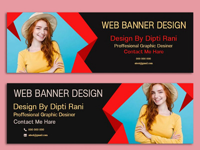Web Banner Design brand identity branding business business card business card design design illustration logo vector web banner design