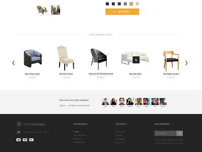 Furniture ecommerce clean ecommerce flat furniture grid product shopping site store thumbnails ui web