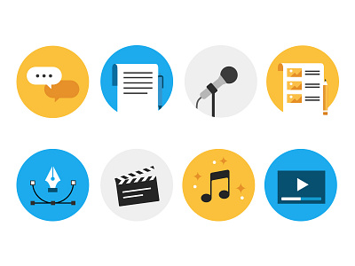 flat icon set