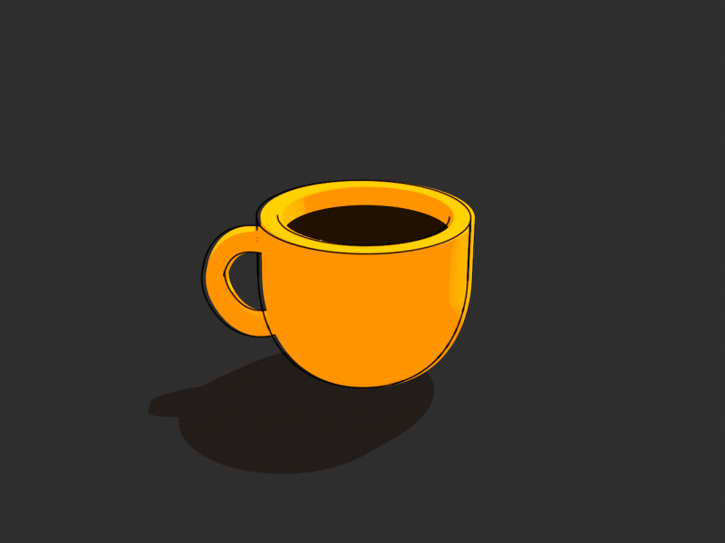 Morphing C4D coffee cup 3d animation c4d coffee gif loop morph