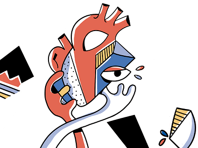 Abstract Heart abstract cardiovascular concept heart