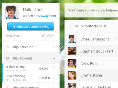 Dashboard online banking