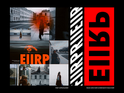 EIIRP poster and identity design futura graphic design poster poster design typography