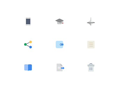 Icons add color color document icon icons illustration money phone school settings share sketch
