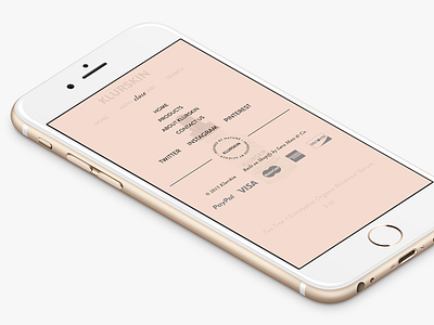 Klurskin ↠ Mobile menu branding design flat ios iphone menu type typography ui ux web website