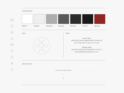 Mona Moore ↠ Design exploration branding color design development logo palette portfolio process typography website