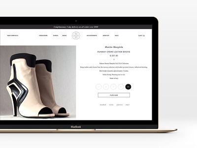 Mona Moore ↠ Product detail page black branding design flat logo type typography ui ux web website white