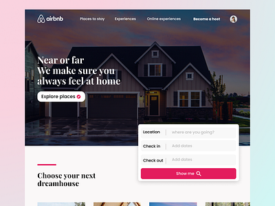 Airbnb redesign airbnb design travel app traveling ui deisgn webdesign