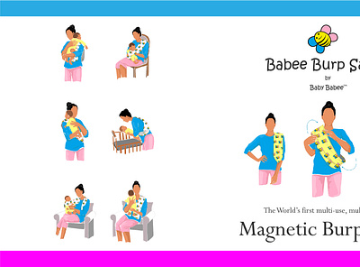 Baby babee Label branding design graphic design illustration illustrator logo design vector